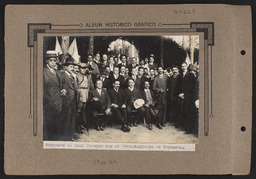 Banquete al Gral. Obregón por el Ayuantamiento de Coyoacán.