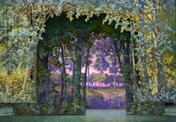 The Forest Scene with dusk back lighting effect