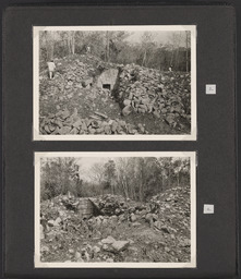 White's photo album of Sylvanus Morley's restoration work at Chichen Itza, Mexico, page 3