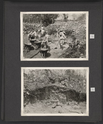 White's photo album of Sylvanus Morley's restoration work at Chichen Itza, Mexico, page 4