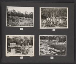 White's photo album of Sylvanus Morley's restoration work at Chichen Itza, Mexico, page 18