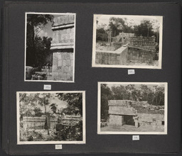 White's photo album of Sylvanus Morley's restoration work at Chichen Itza, Mexico, page 21