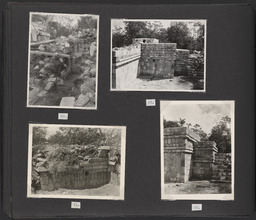 White's photo album of Sylvanus Morley's restoration work at Chichen Itza, Mexico, page 23