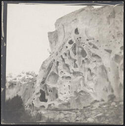 Cliff dwellings at Pajarito Plateau, New Mexico