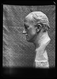 Bronze bust of Edgar L. Hewett by artist Salvatore Scarpitta