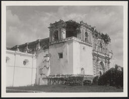 Façade and bell tower of San Francisco church, Antigua, Guatemala