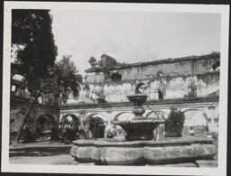 Cloister and fountain of Convento Santa Clara, Antigua, Guatemala